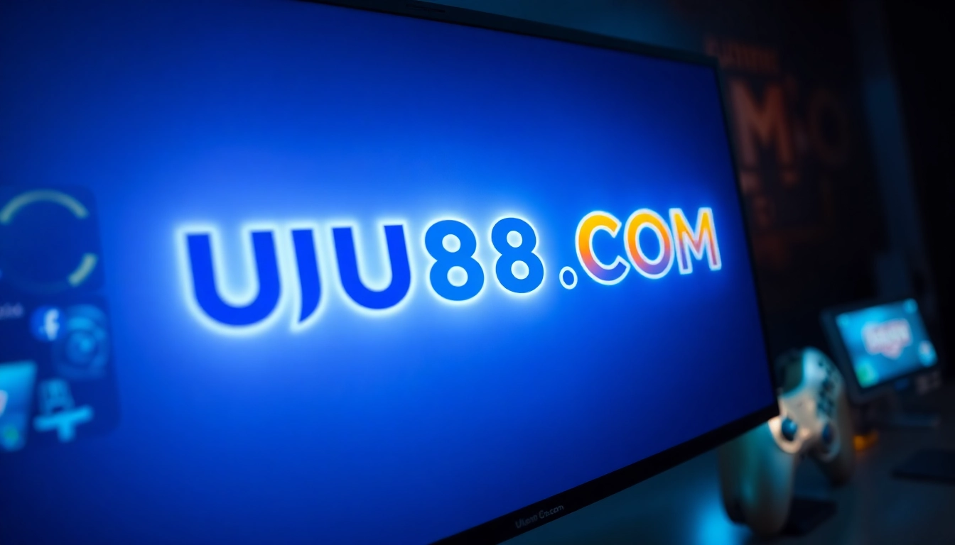 Professional online gaming platform interface featuring the UU88 COM logo, highlighted with engaging colors and sleek design for high user engagement.