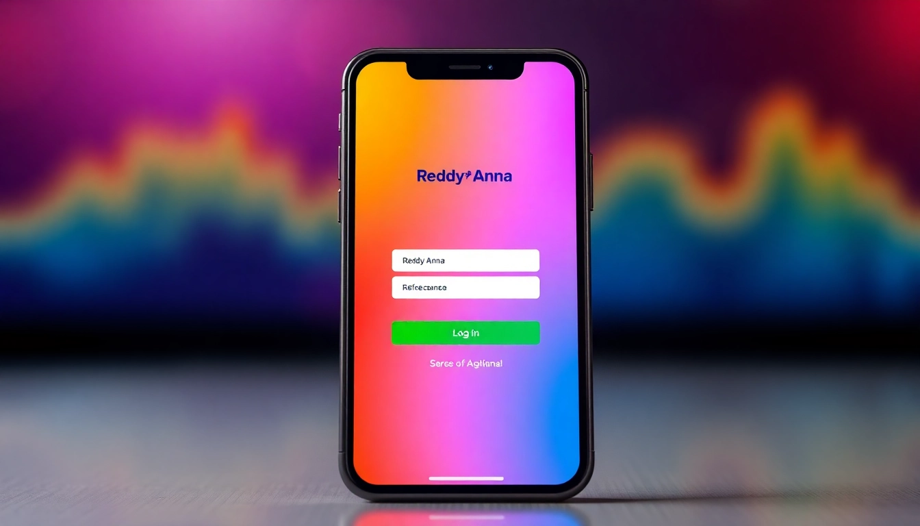 Reddy Anna Login page displayed on a smartphone, inviting users to access betting platform securely and easily.